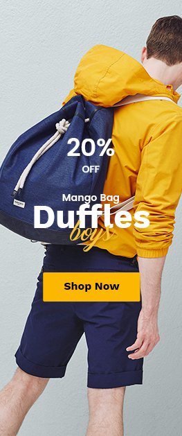 Herschel Leather Duffle Bag In Brown Color